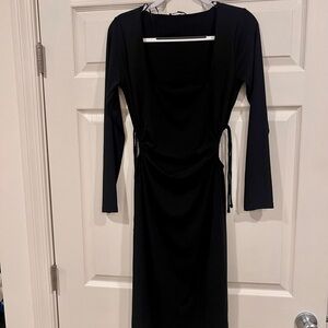 Zara Black Long Sleeve Dress